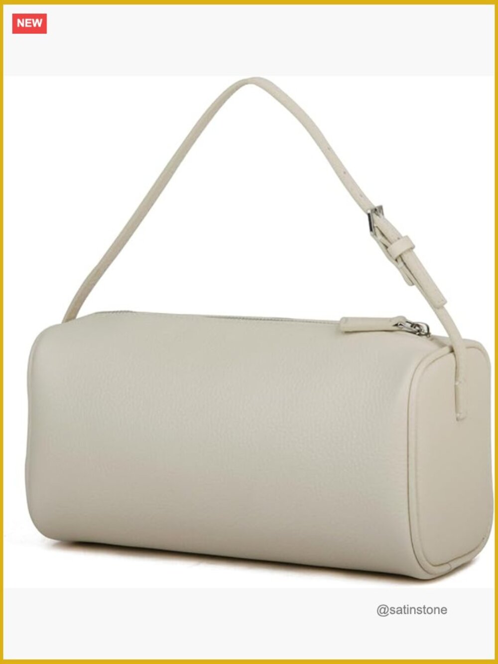 Premium Full-Grained Leather Crossbody Hobo Bag with Adjustable Strap